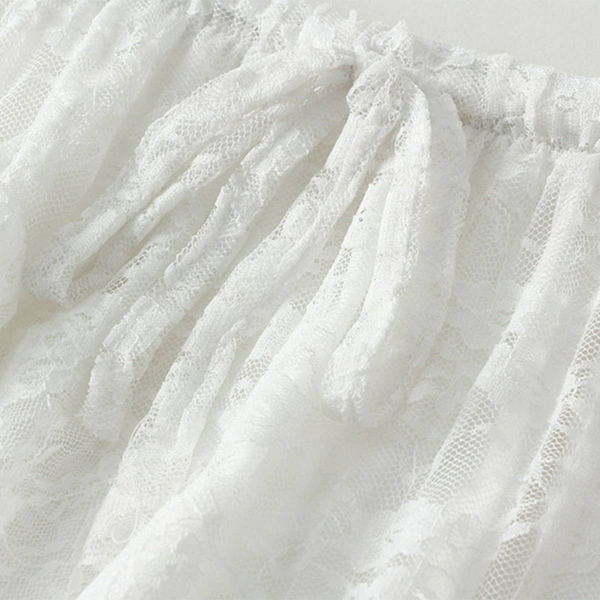 Irregular Lace A-Line Midi Cake Skirt
