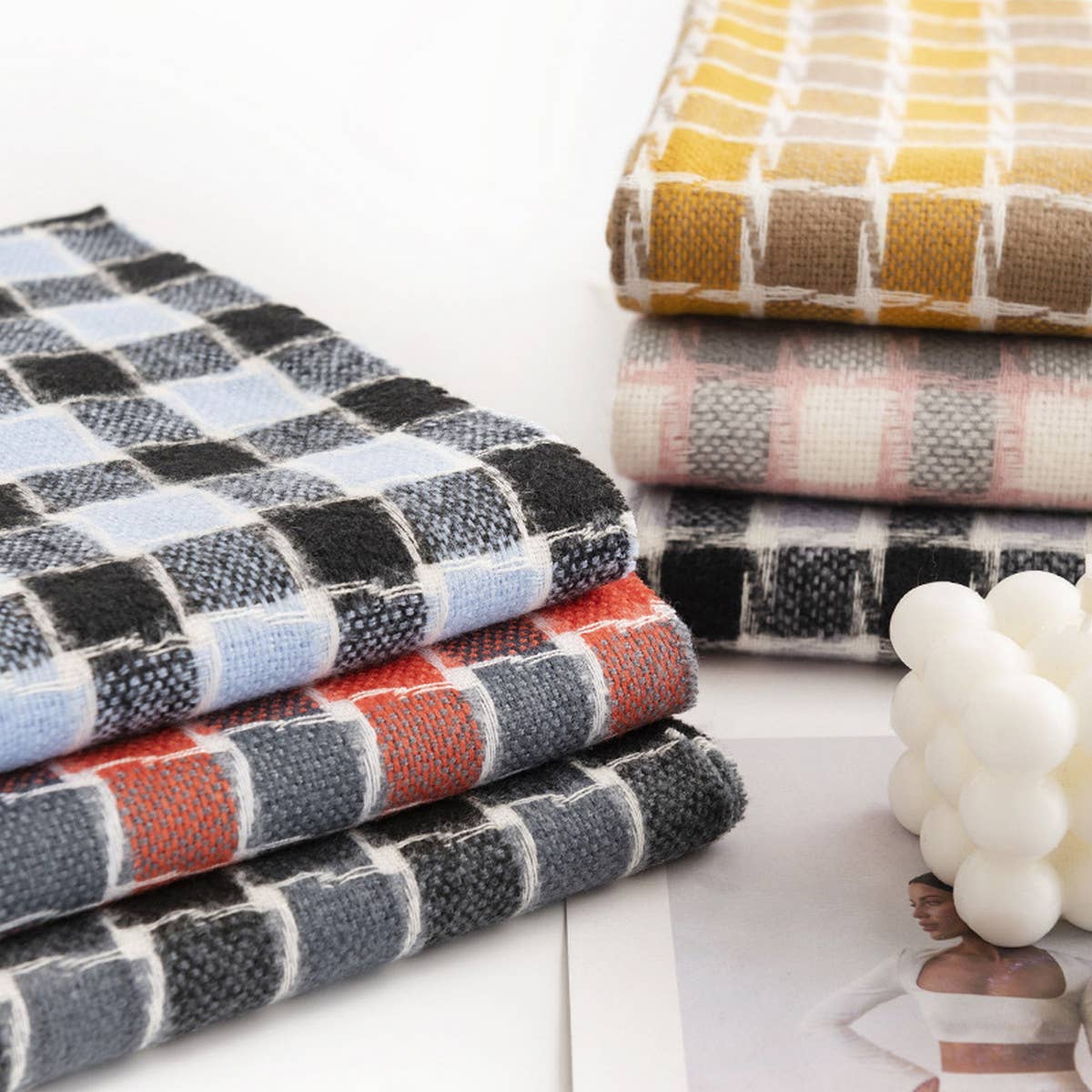 FASHIONABLE BRITISH PLAID SCARF_CWASC1012