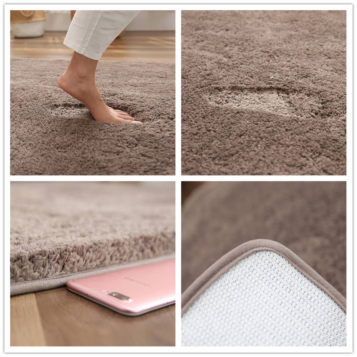 HOME USE ABSORBENT MAT PLUS VELVET BEDSIDE CARPET