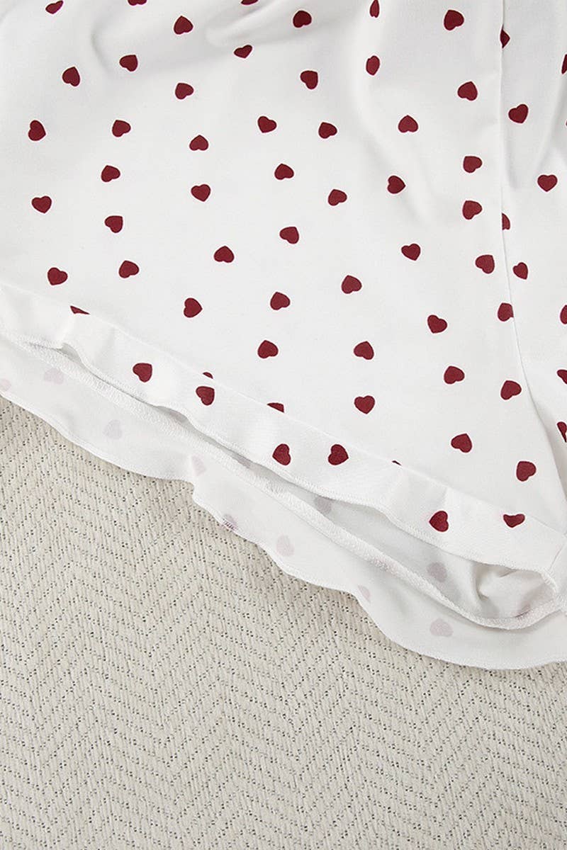 CWSPJ0047_KNIT PRINTED SHORT SLEEVED SHORTS PAJAMAS SET