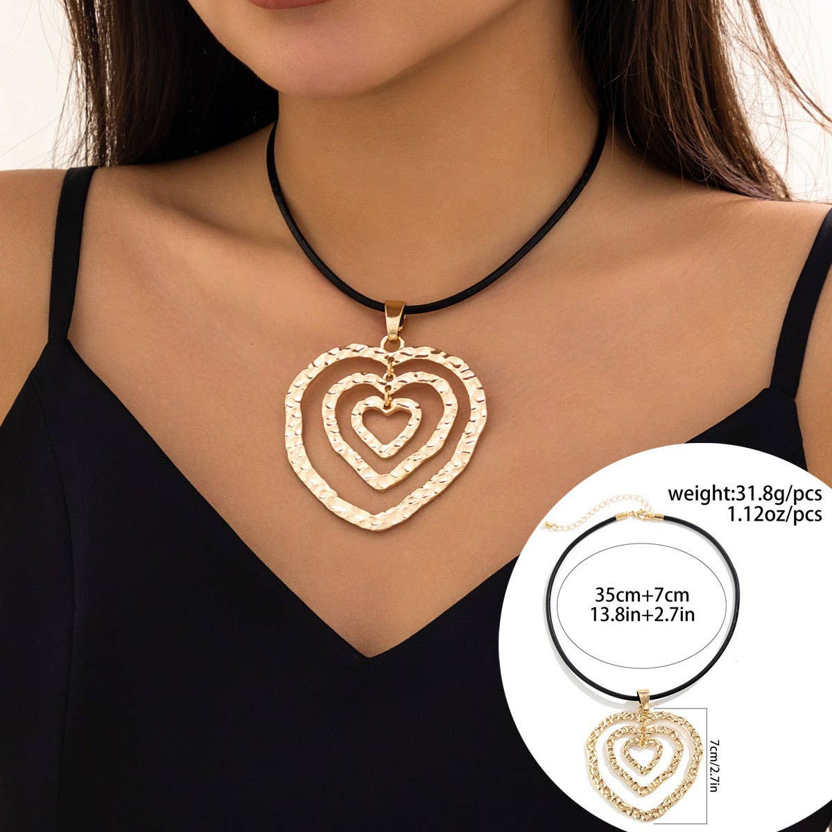 EXAGGERATED HOT GIRL SIMPLE ADJUSTABLE NECKLACE_CWAJE1918