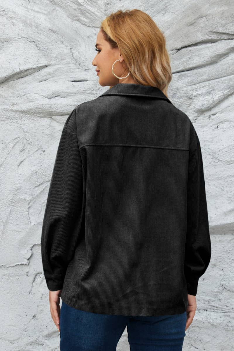 CWTSTL2121_WINTER CORDUROY LONG SLEEVE SHIRT TOP