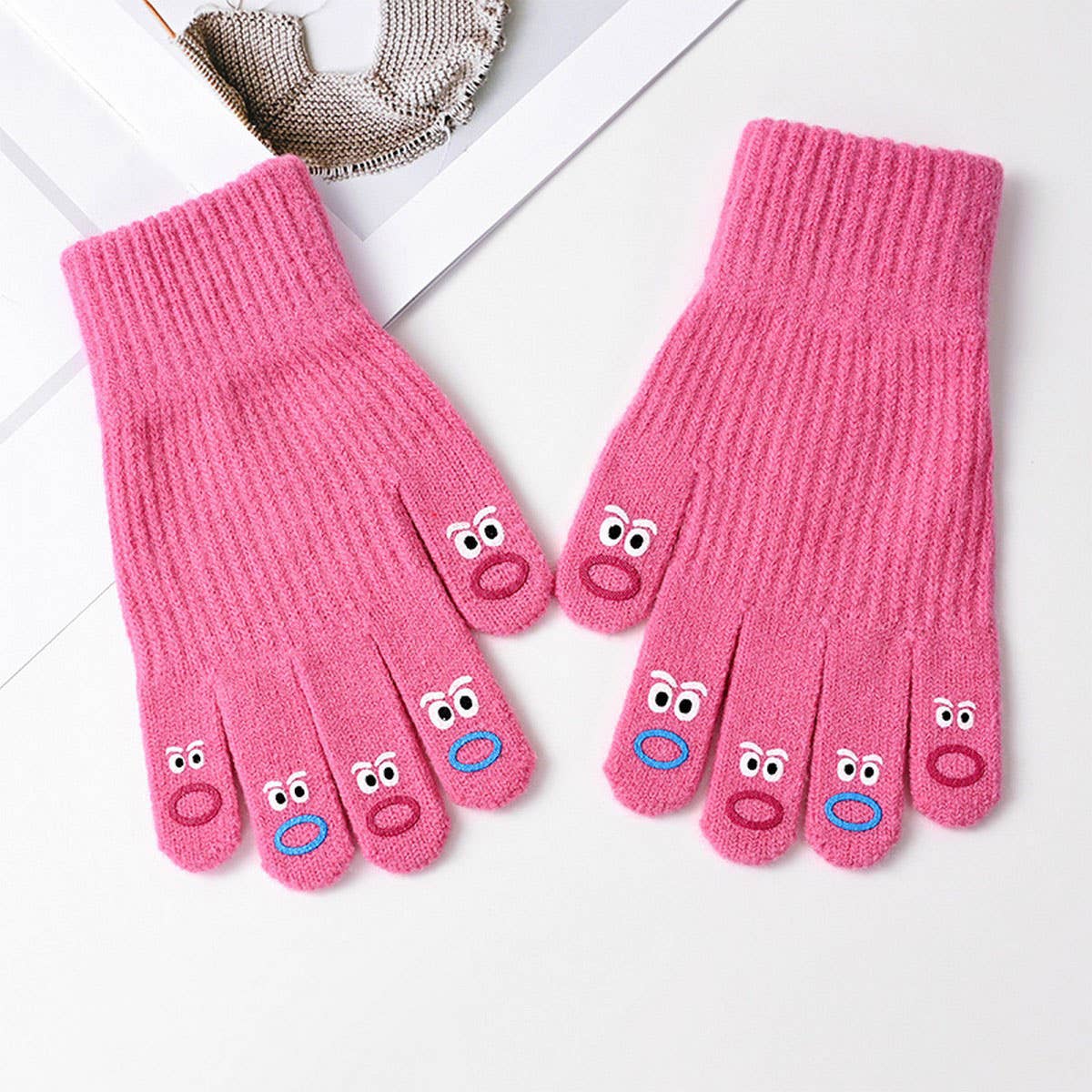 CWAG00582_WOMEN WINTER KNIT FINGERLESS TOUCHSCREEN GLOVES