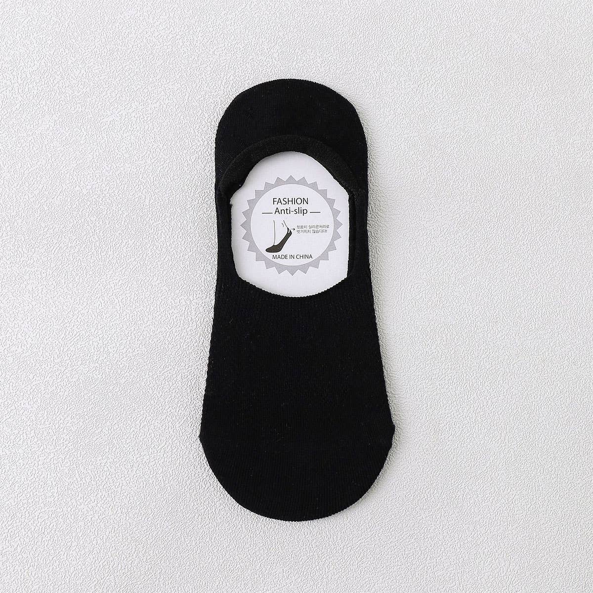 SOLID COLOR BREATHABLE COTTON SHORT SOCKS_CWMS048
