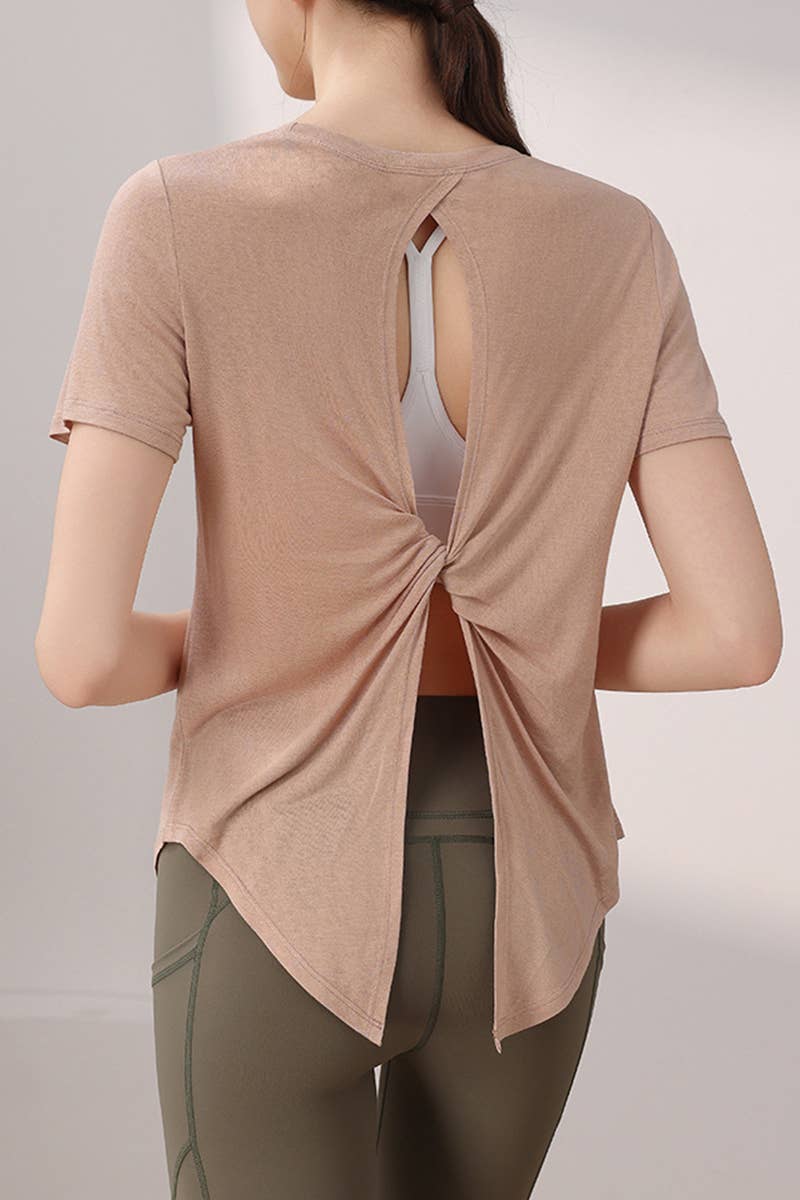 CWTTSL0371_NEW TENCEL SNOWFLAKE BACK SPORTS TOP