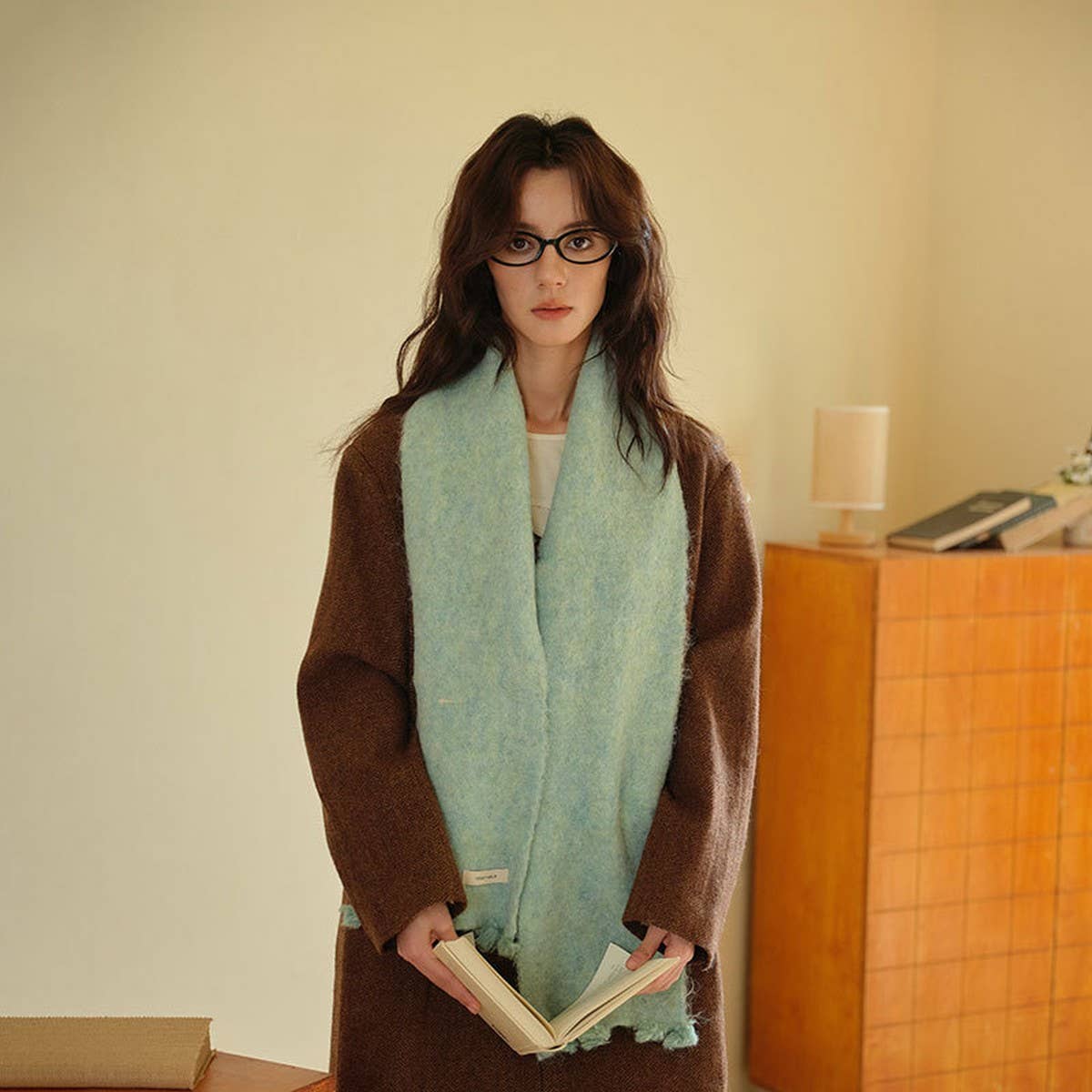 Soft Knit Scarf ??Thick Tassel Winter Warm Wrap_CWASC2292