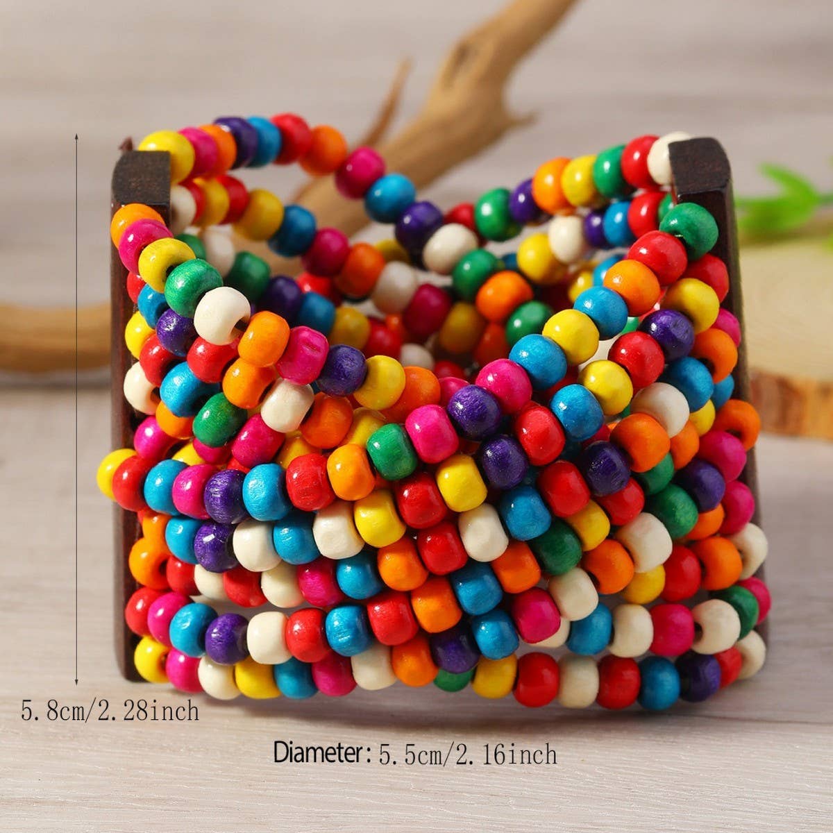 HAND-WOVEN ETHNIC RETRO WOODEN BRACELET