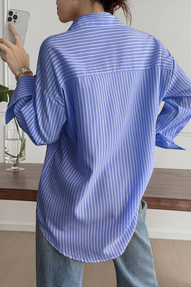 CWTSTL01003_CASUAL VACATION STRIPED LONG SLEEVE SHIRT