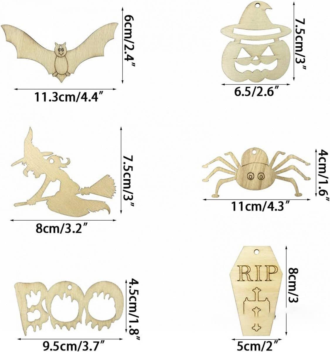 CWASC2677_NEW HOLIDAY WOOD CHIP DECORATIVE PENDANT