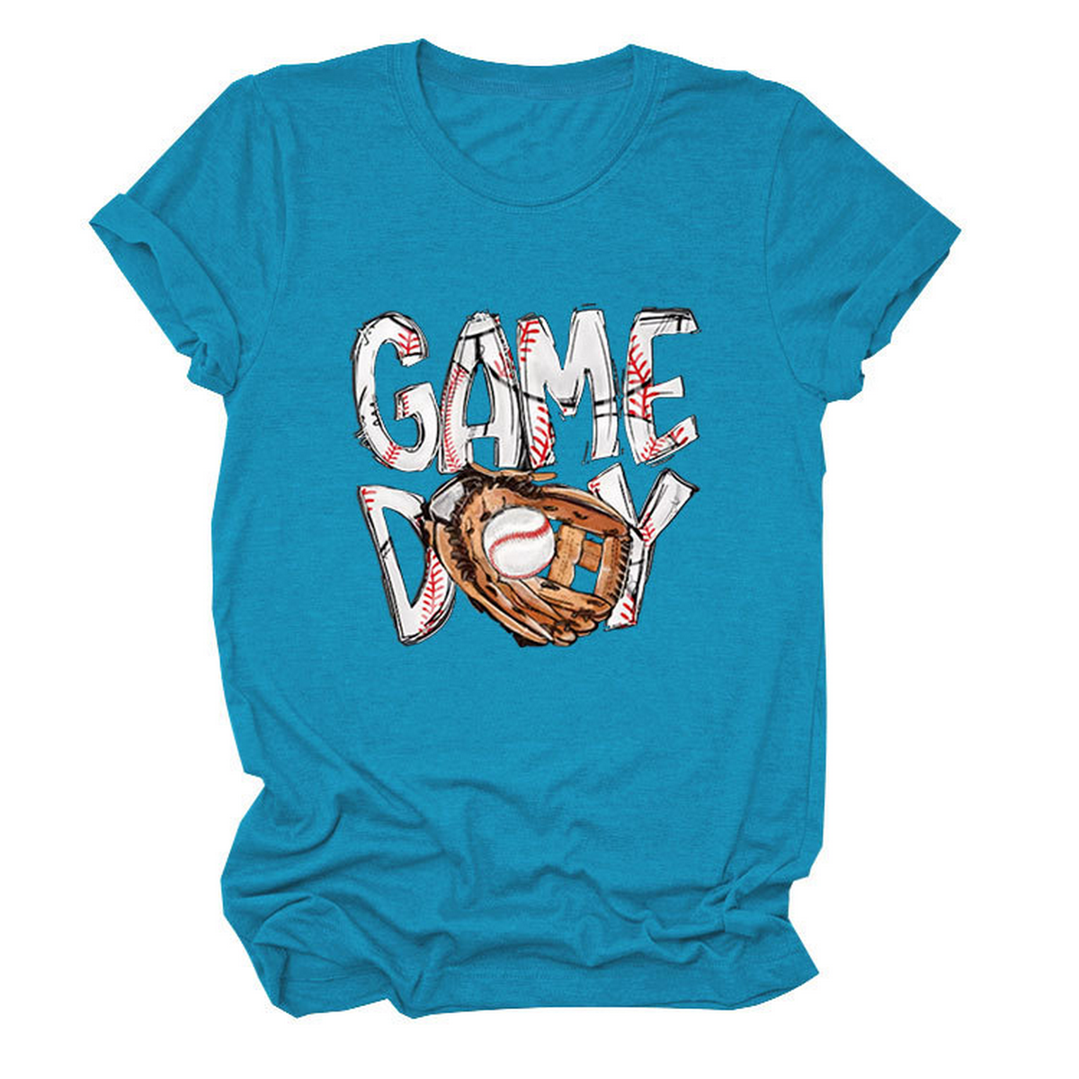 New Women's Plus Size Short Sleeve Glove Tee_CWTTS1513