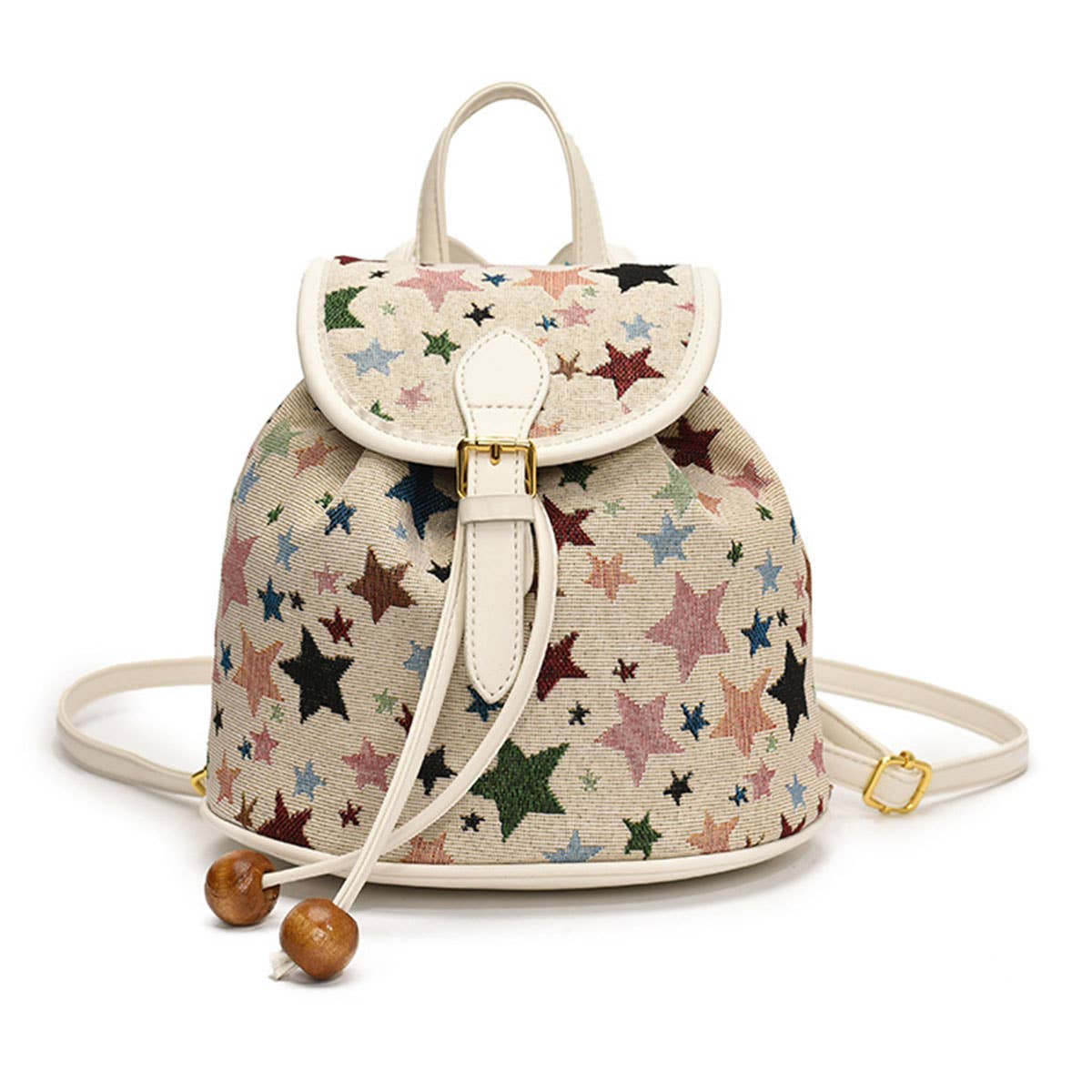 Fashionable printed casual commuting backpack