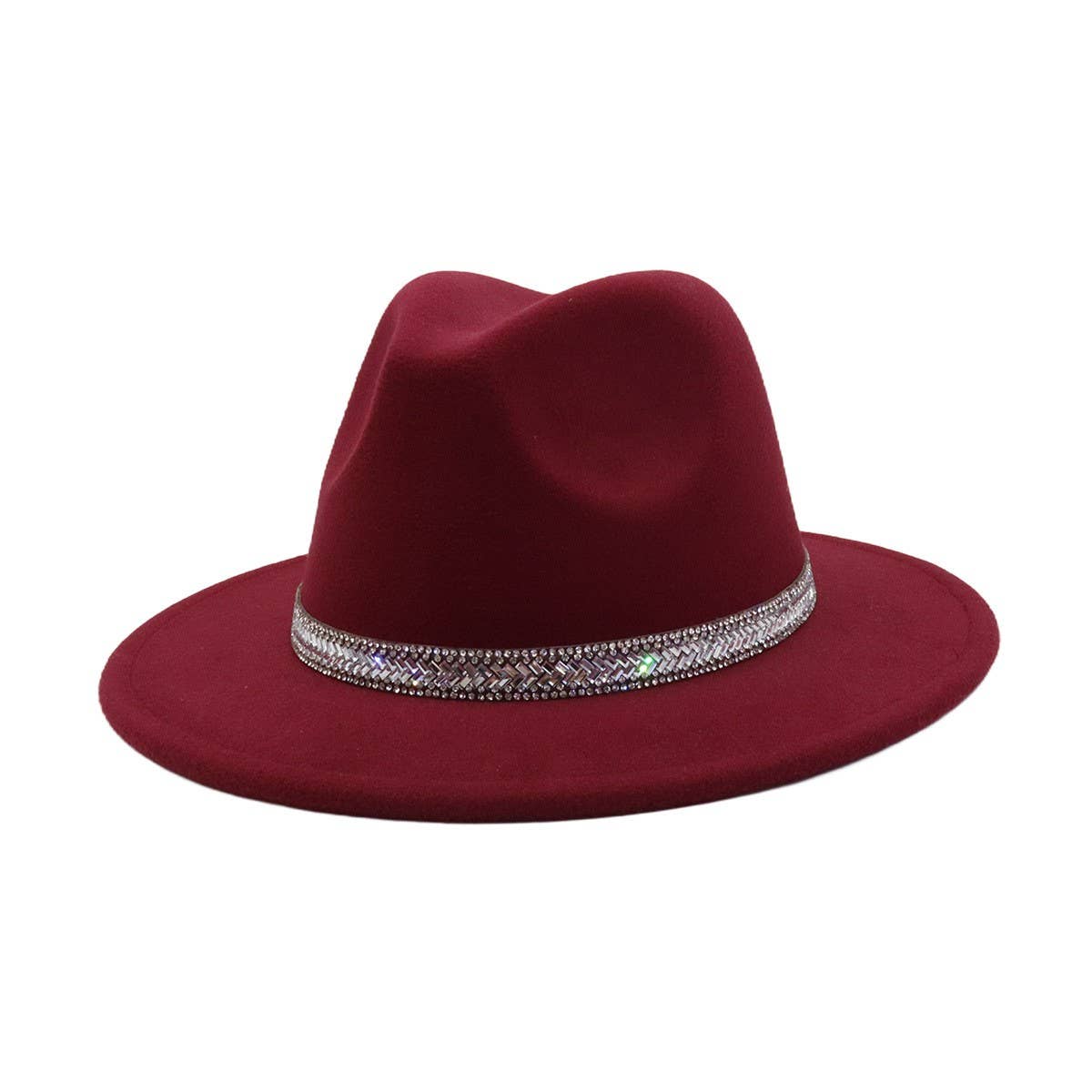 British Style Wool Fedora Hat Unisex Retro Hat_CWAH04391
