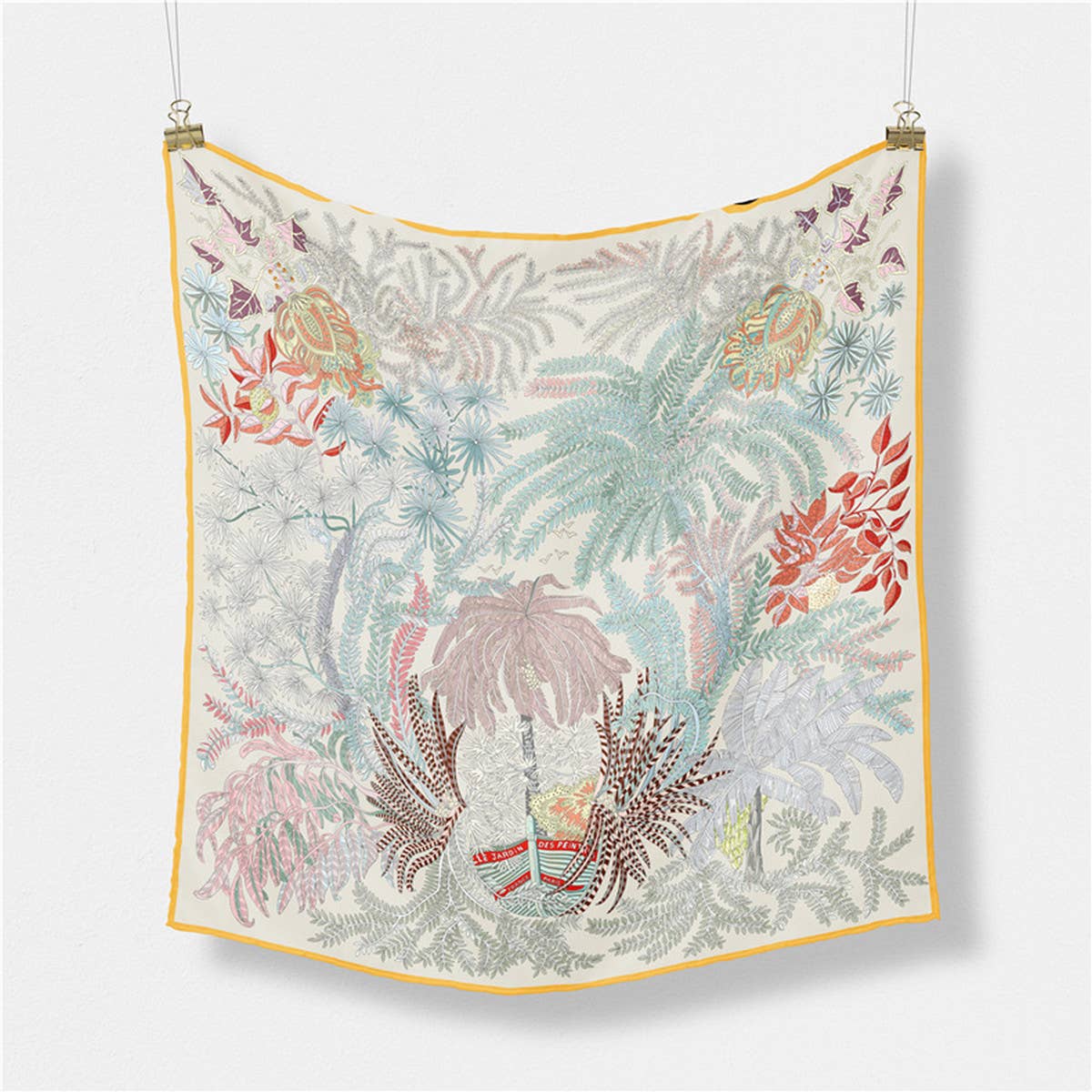 20.9" Silky Satin Square Scarf – Sweet Cream Style_CWASC0642