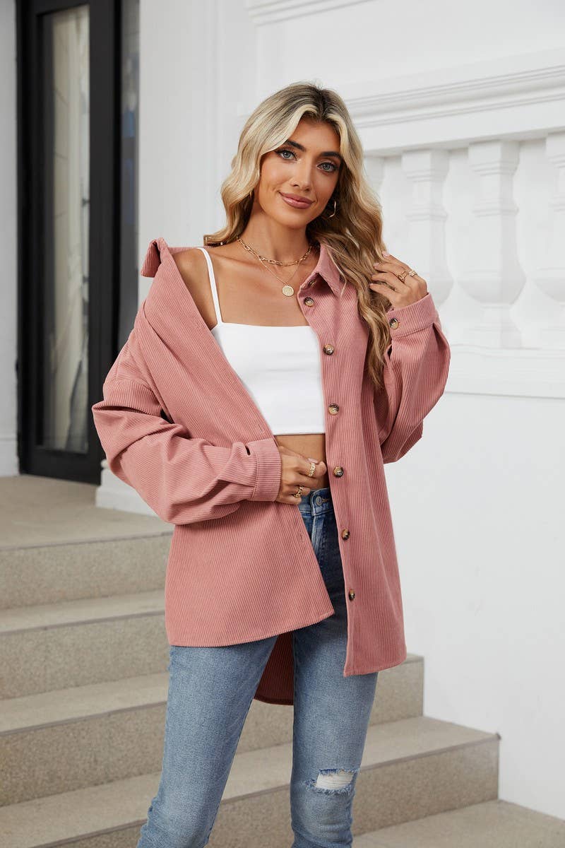 CWOCO0501_NEW COLLAR CASUAL LONG SLEEVED SHIRT JACKET