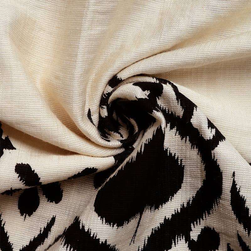 Casual V-neck high-waisted ethnic-style dress