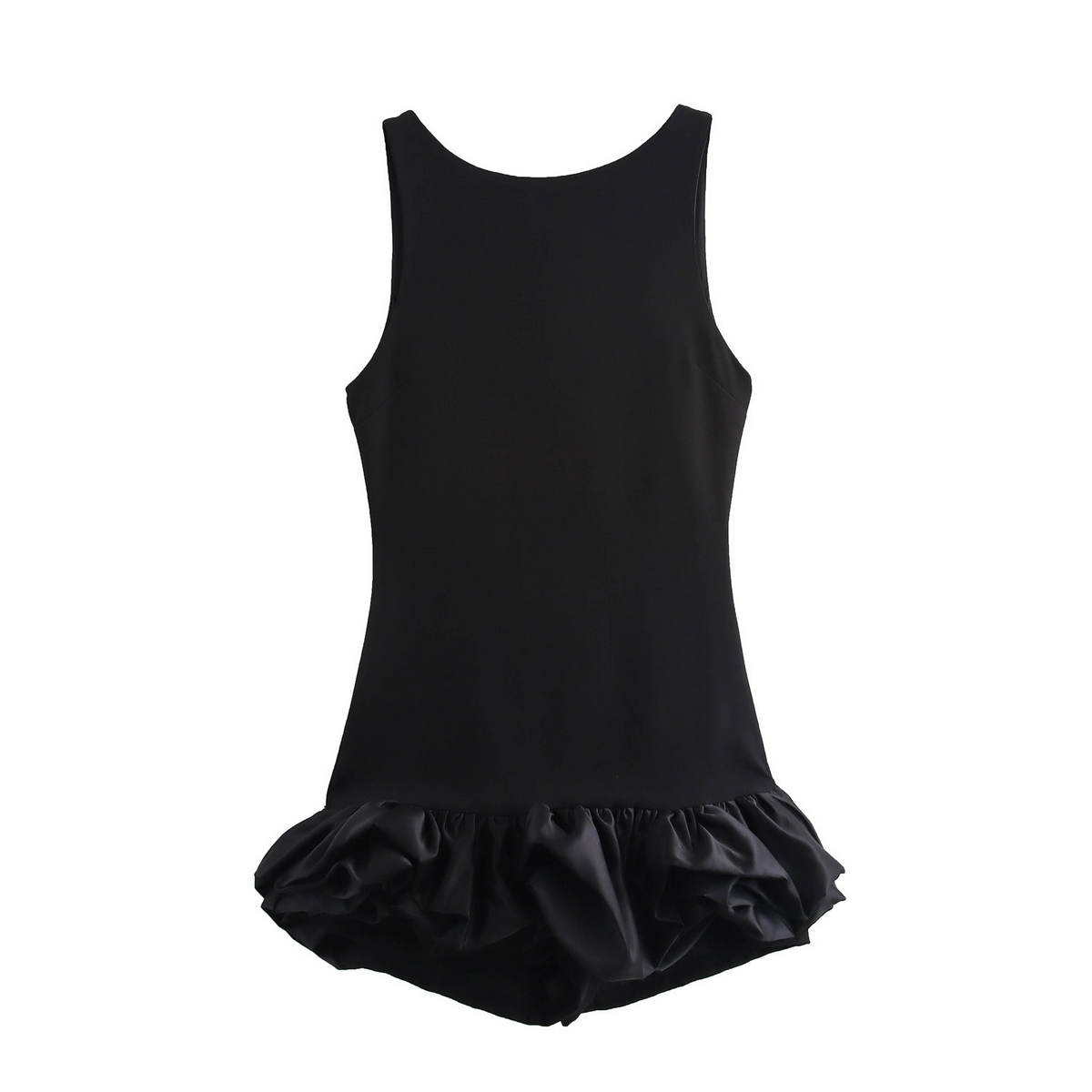 Chic Ruffle Accent Dress - French Design Dress