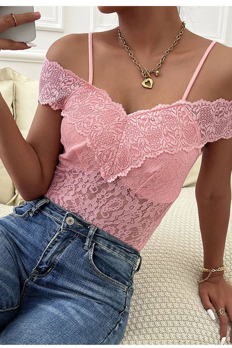 CWSBS0221_LACE SLEEVELESS TANK BODYSUIT