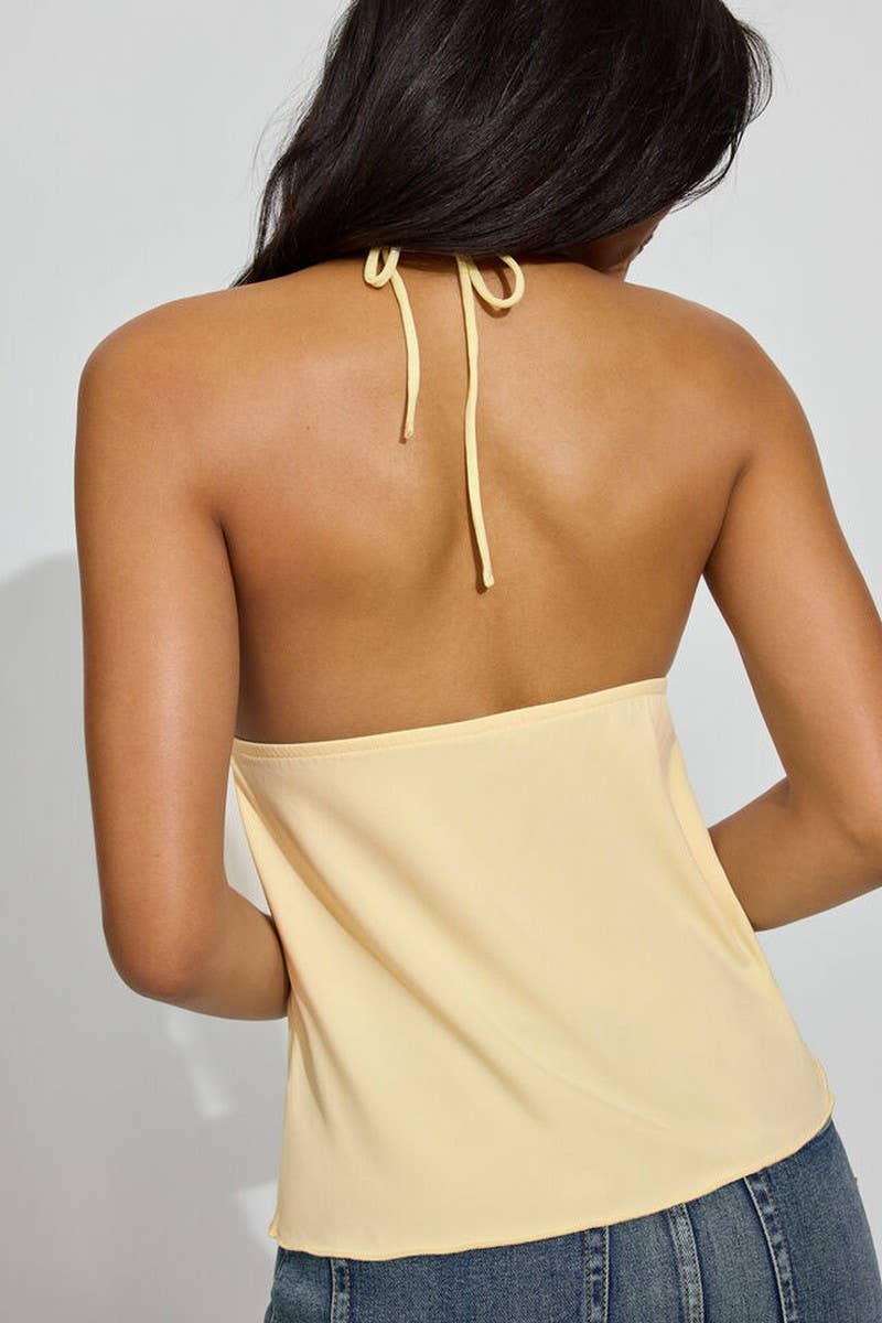 CWTHT0256_SLEEVELESS HALTER NECK SEXY BACKLESS TOP