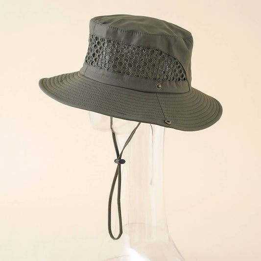 OUTDOOR SUN PROTECTION BREATHABLE VISOR BUCKET HAT_CWAH1389