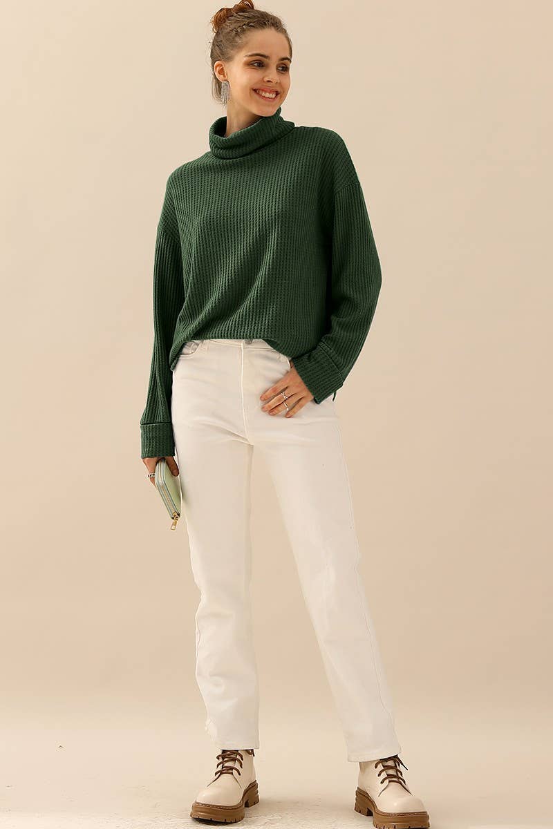 CWTTL1505_TURTLE HIGH NECK SWEATER KNIT TOP