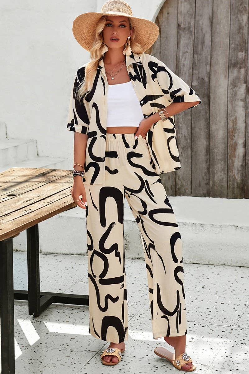 CWSS1073_SPRING AND SUMMER CASUAL COMFORT PRINTED SET