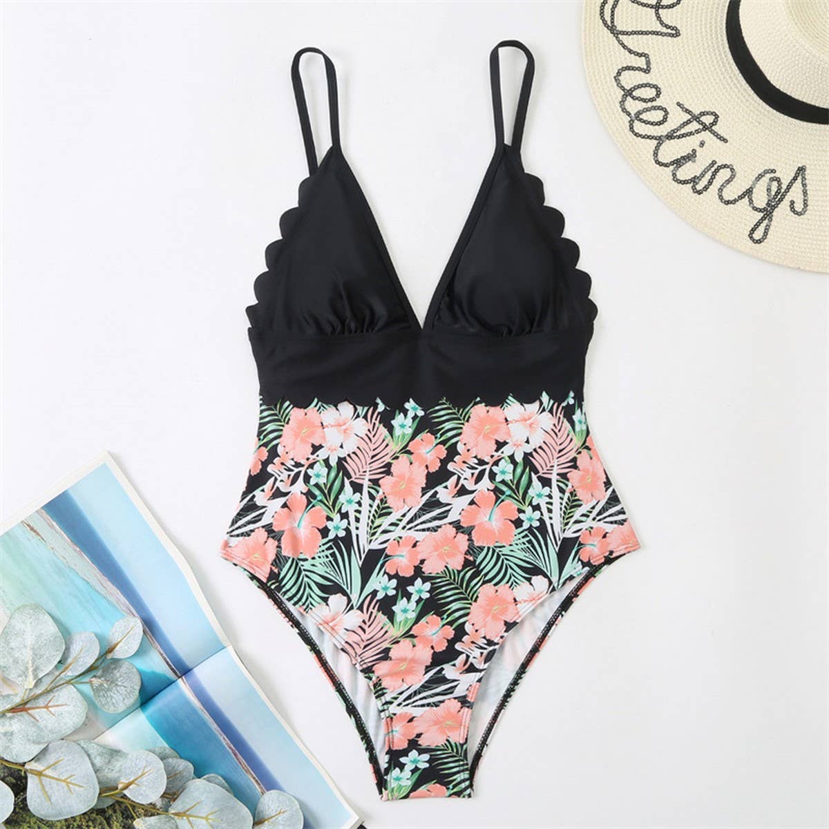 WOMEN'S BIKINI TUMMY CONTROL ONE PIECE SWIMSUIT