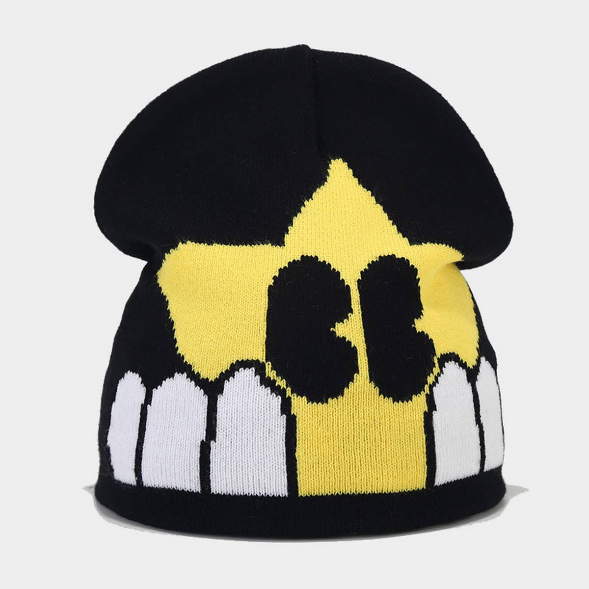 FIVE-POINTED STAR CARTOON KNITTED HAT_CWAH1600