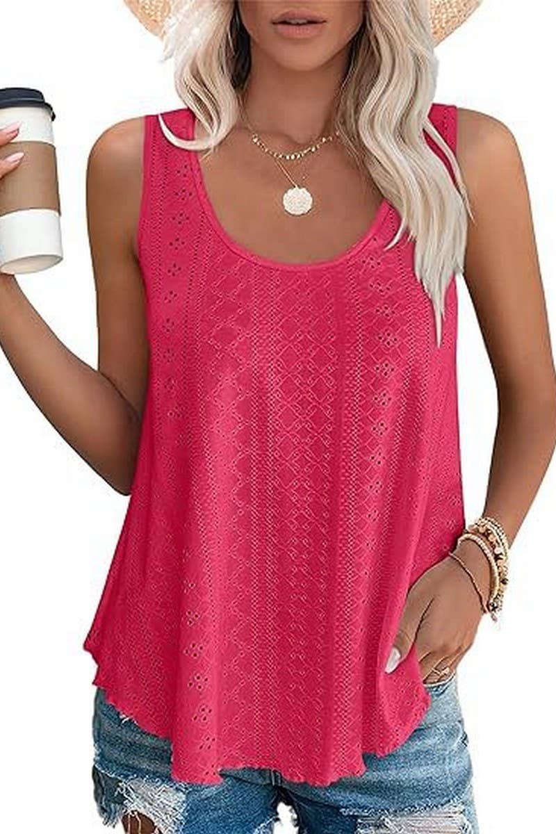 CWTTSL0235_Round Neck Sleeveless Knit Top