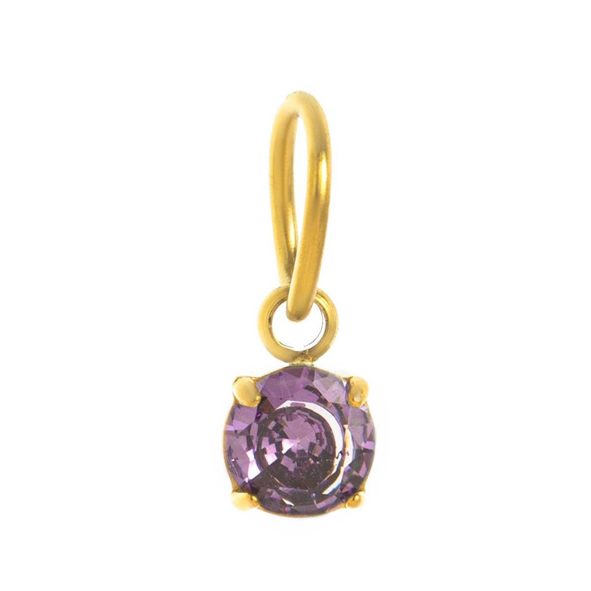 Colored Birthstone DIY Stainless Steel Necklace