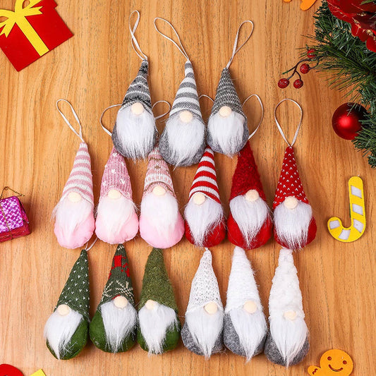 CHRISTMAS DECORATIONS FACELESS OLDMAN DOLL PENDANT