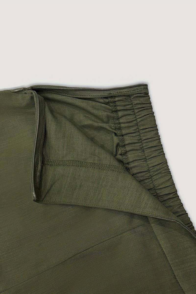 CWSTB2136_SOLID V-NECK VEST & SHORTS TWO-PIECE SET