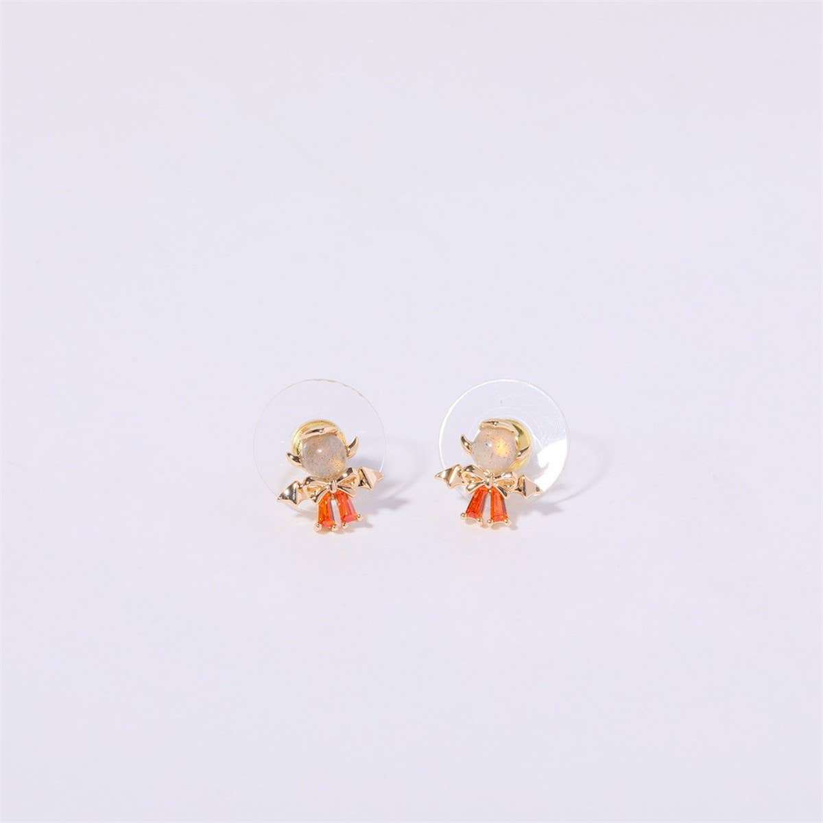 Halloween Devil Spider Witch Bat Heart Earrings