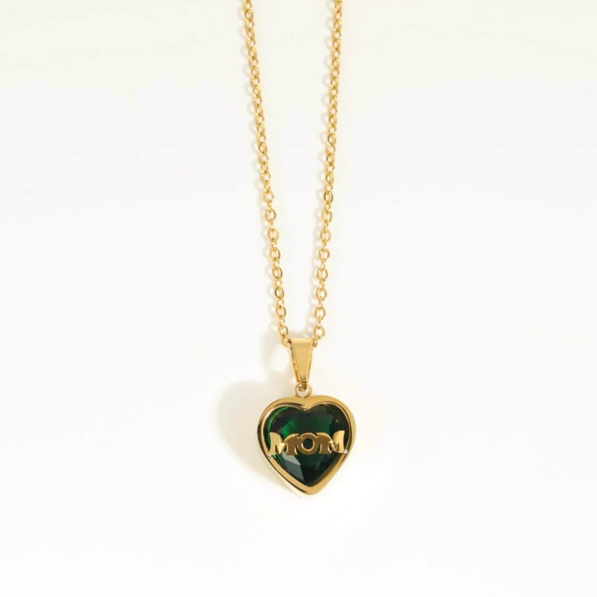 STAINLESS STEEL DECEMBER ZIRCON NECKLACE_CWMM3821