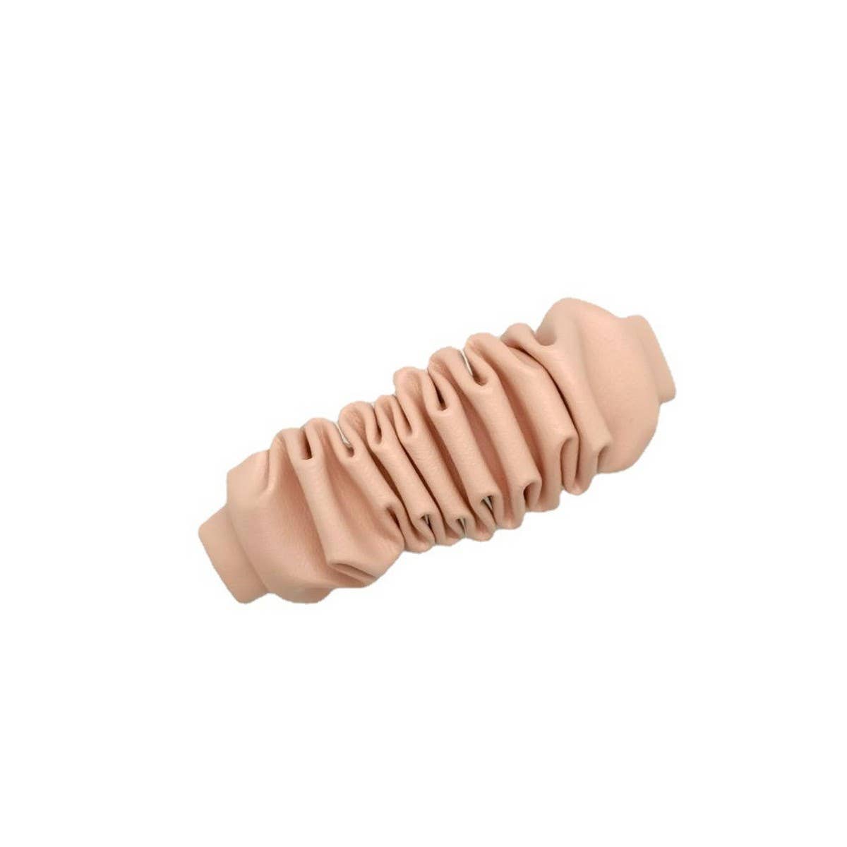 Minimalist Ruched PU Leather Top Hair Clip