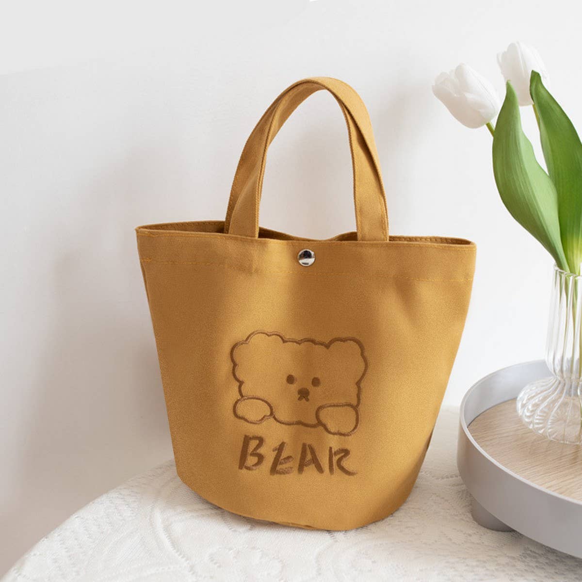 Student Lunch Bag ??Embroidered Canvas_CWAB5601