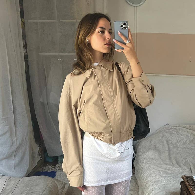 CARGO STYLE LAPEL LOOSE CASUAL HANDSOME JACKET