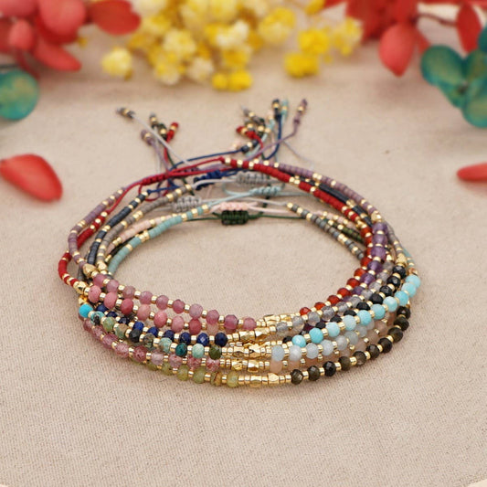 HAND-WOVEN FASHIONABLE RICE BEADS BRACELET_CWAB4619