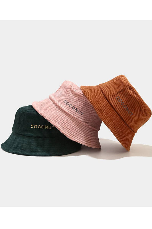 COCONUT LETTERING CASUAL FISHERMAN HAT_CWAH0406