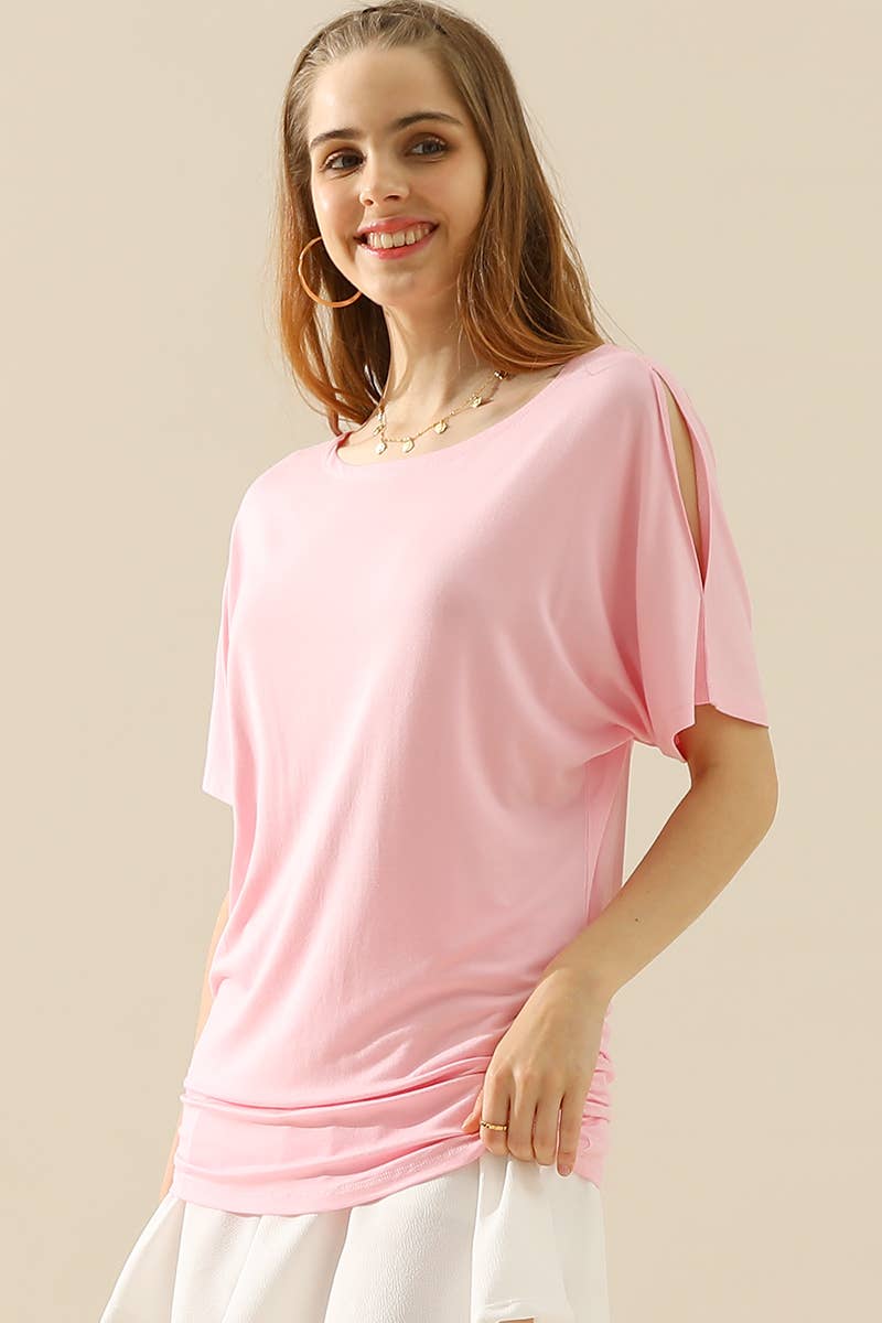 CWTTS640-P_PLUS SIZE DOLMAN SHORT SLEEVE BOAT NECKLINE TEE