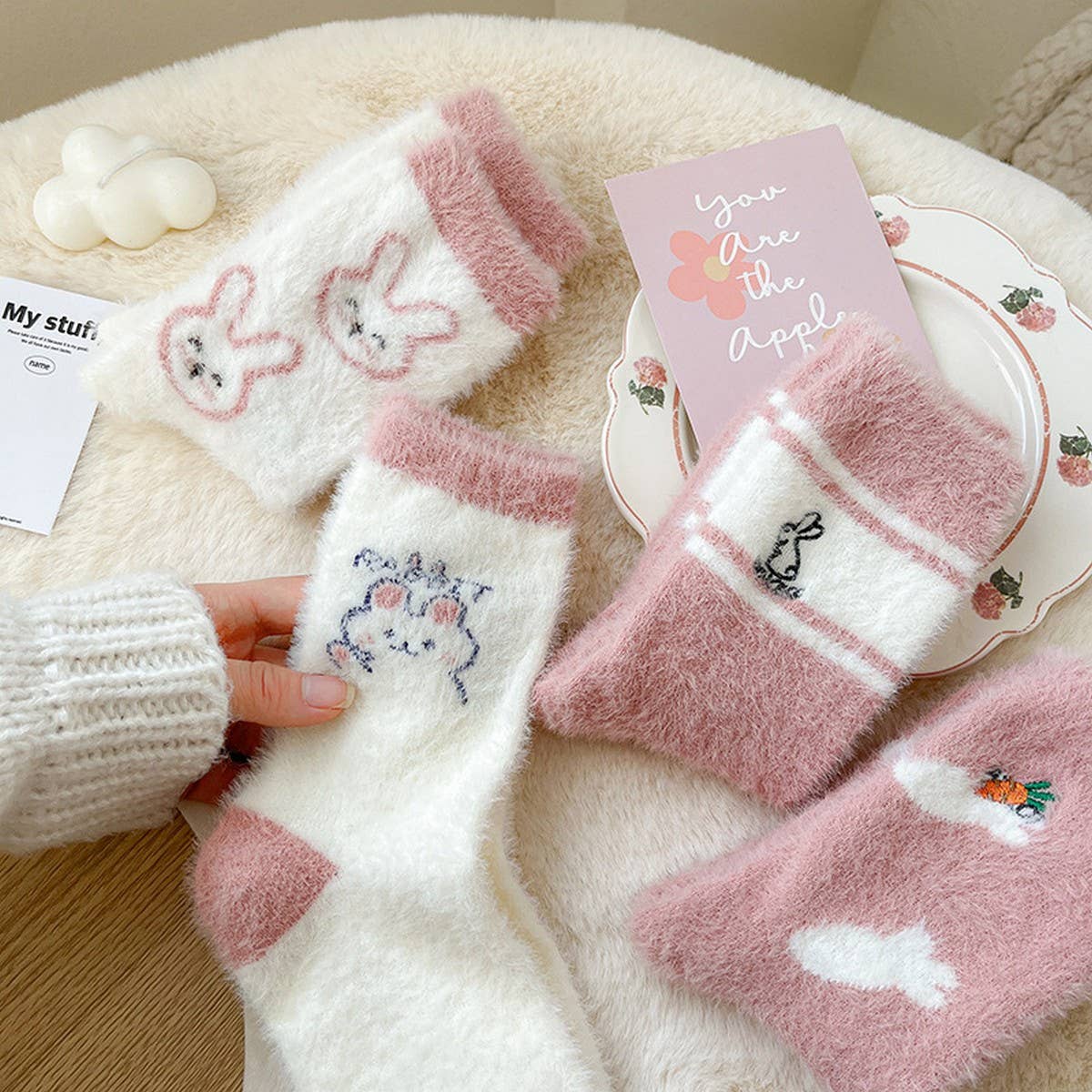 WINTER MID-CALF SOCKS THICK SLEEPING SOCKS