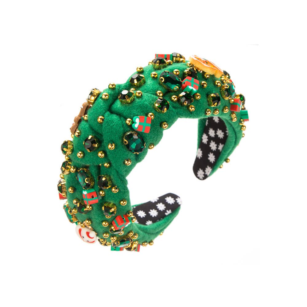 CHRISTMAS HAIR CORDUROY WITH DIAMOND SNOWFLAKES