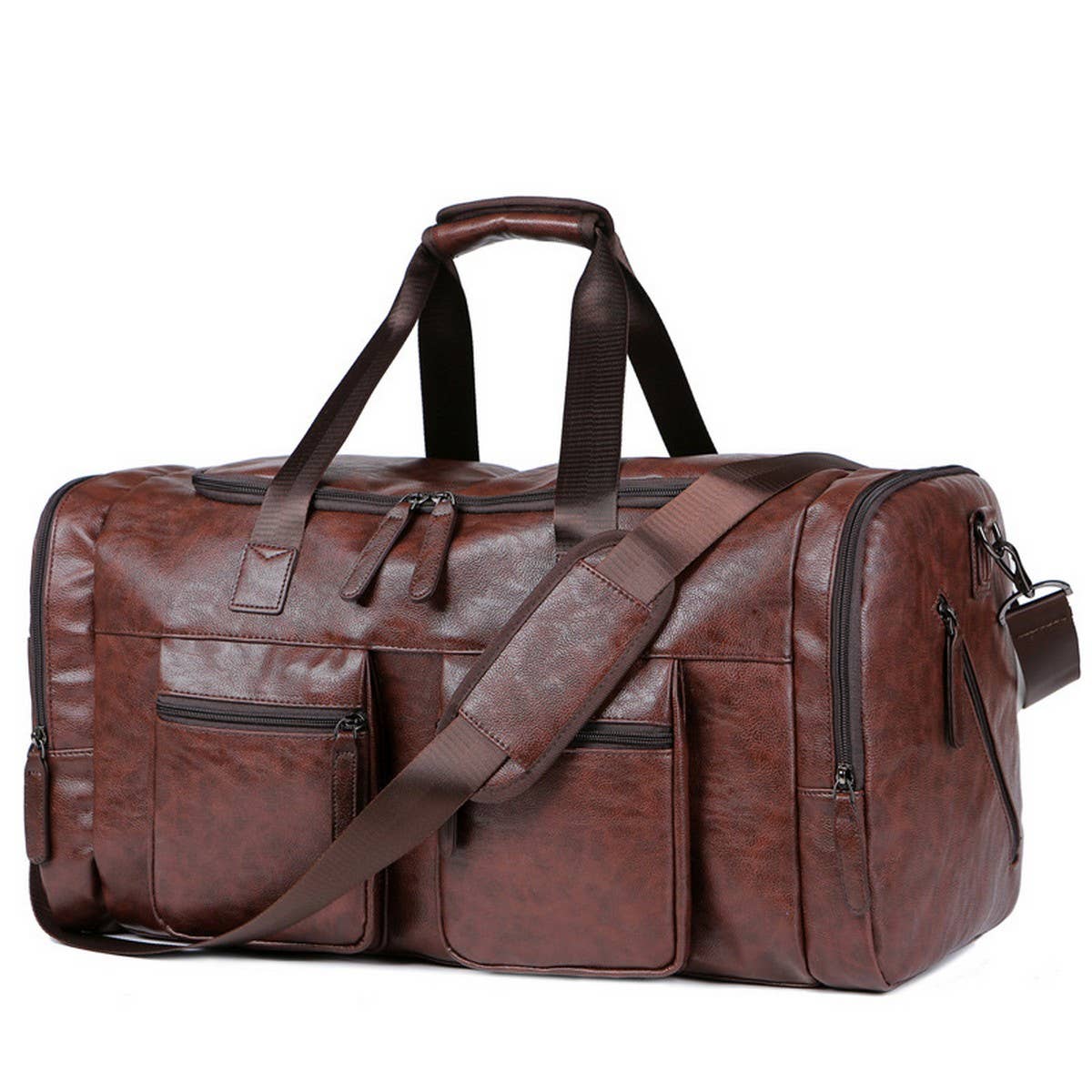 Men's PU Leather Travel Bag, Extra Large_CWAB5173