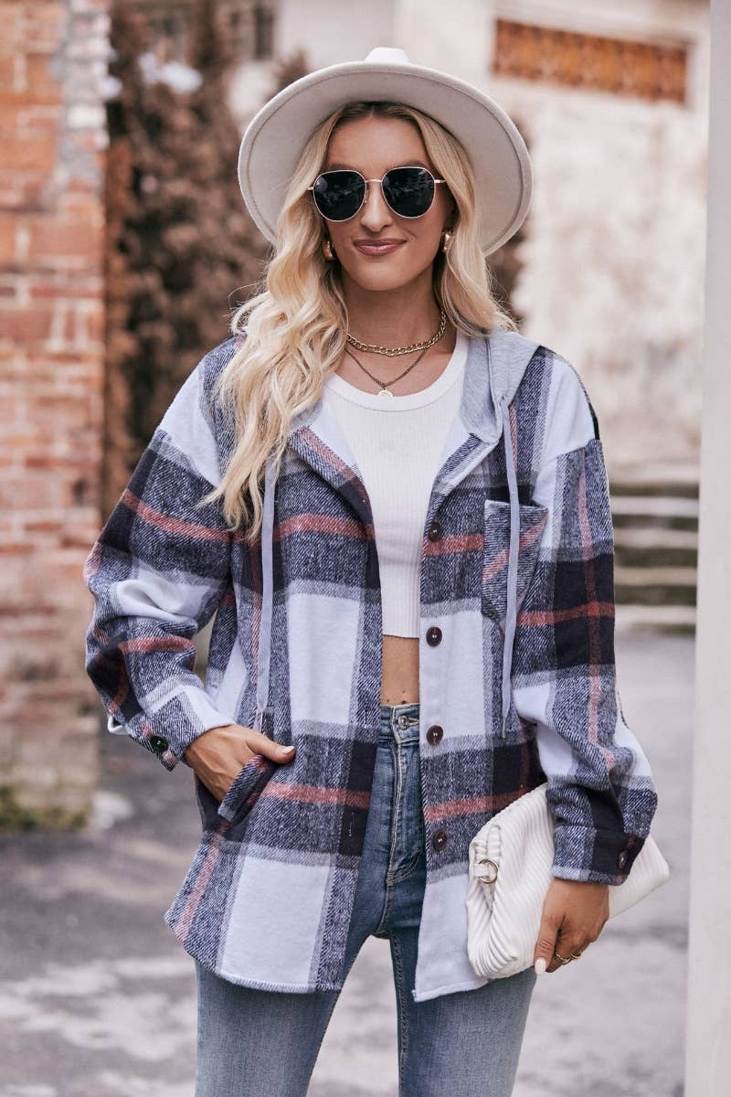 CWTSTL2179_PLAID LONG-SLEEVED SHIRT WITH HOODED POCKETS