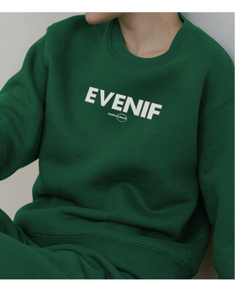 Fleece sweatshirt tight-fitting sweatpants set