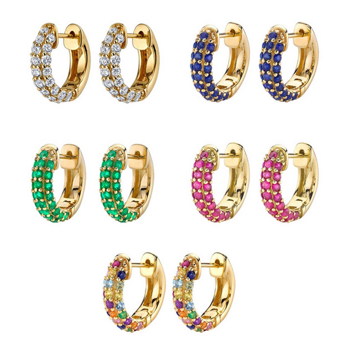 GEOMETRIC CIRCLE PERSONALITY NICHE EARRINGS