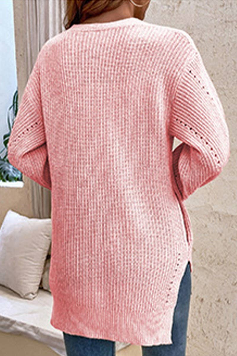 CWOSWL1723_Button Down Long Sleeve Casual Cardigan Sweater