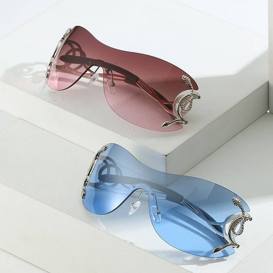 Y2K FASHION ONE-PIECE SNAKE SUNGLASSES UNISEX_CWASG0273
