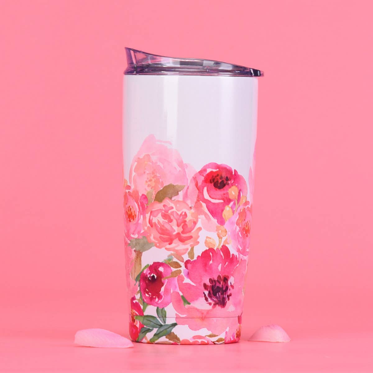 FASHIONABLE PRINTED STRAW THERMOS CUP