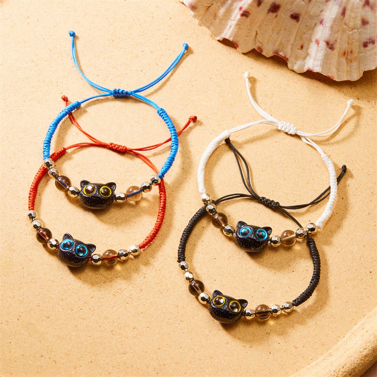 2024 NEW BRAIDED BLACK CAT BRACELET_CWAJE2428