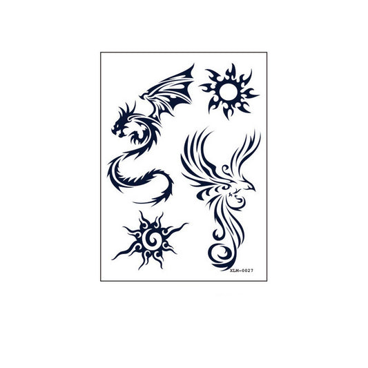 Gardenia Blue Juice Tattoo Stickers Waterproof